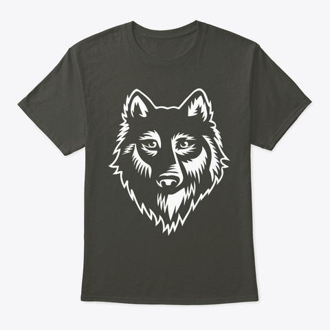 Graphic Wolf Smoke Gray T-Shirt Front