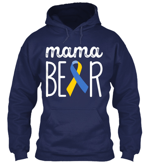 Mama Beer Navy T-Shirt Front
