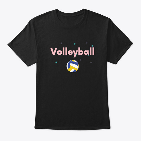 Volleyball Ysgue Black T-Shirt Front