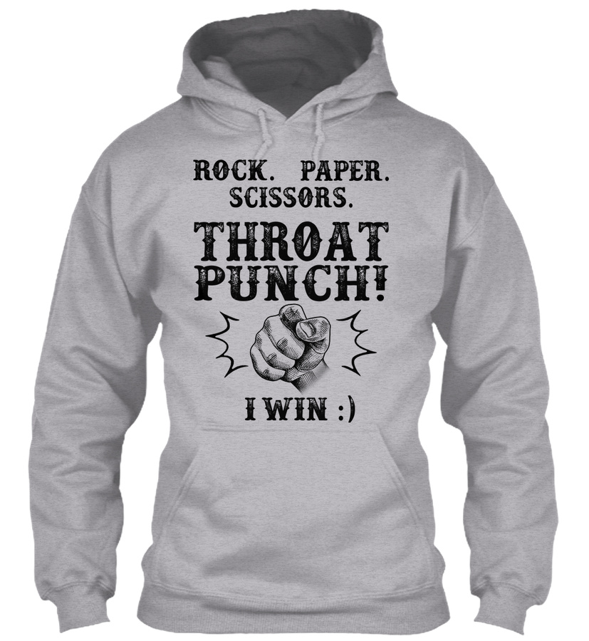 Rock Paper Scissors Throat Punch T-shirt Unisex Tshirt
