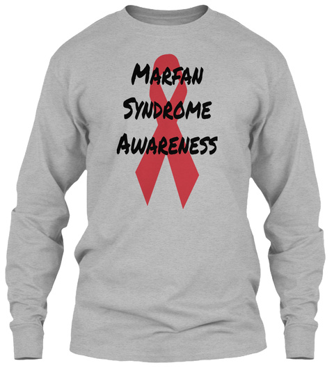 Marfan Syndrome Awareness Sport Grey T-Shirt Front