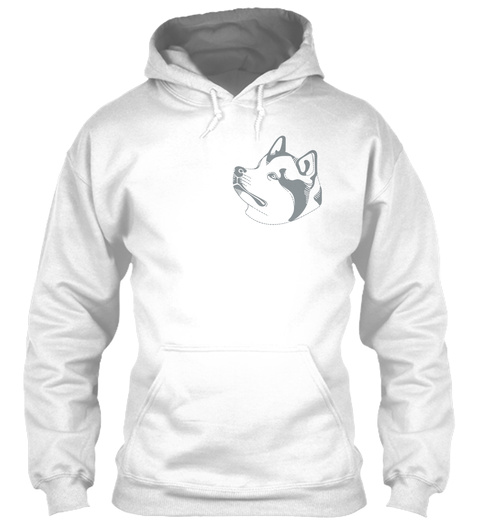 Husky Hoodie Ellesson Arctic White T-Shirt Front