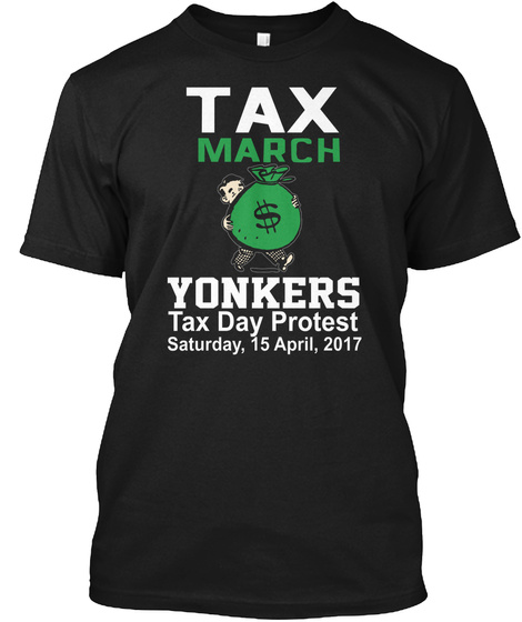 Yonkers Black T-Shirt Front