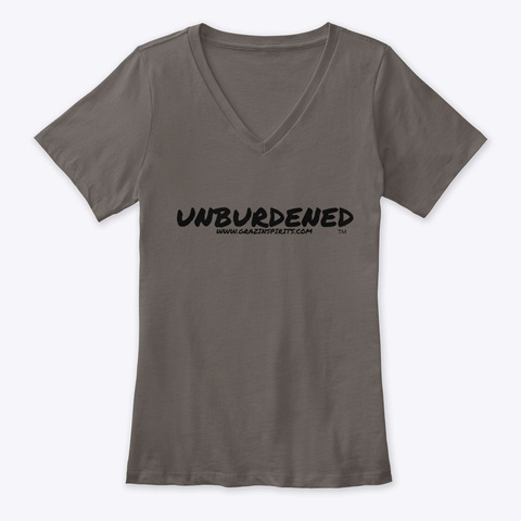 Womens Unburdened T Shirt Asphalt T-Shirt Front