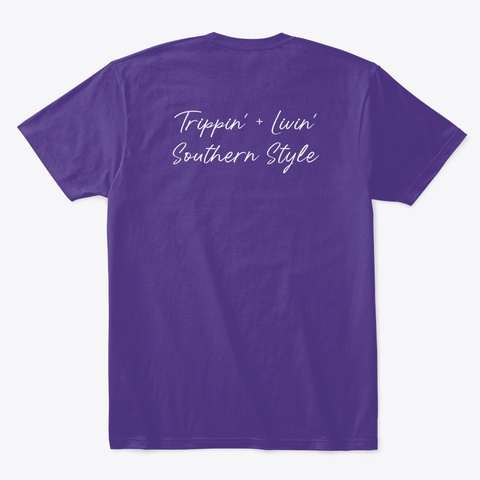 #Heyyall Merch Purple T-Shirt Back