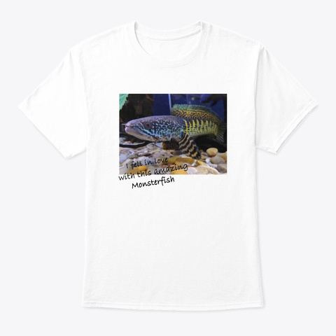 Camiseta Love Monster Fish White T-Shirt Front