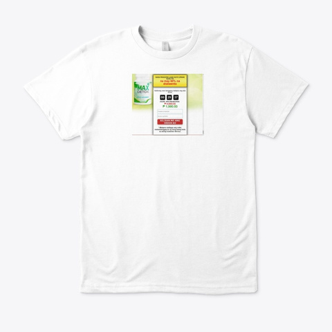 Max Detox White T-Shirt Front