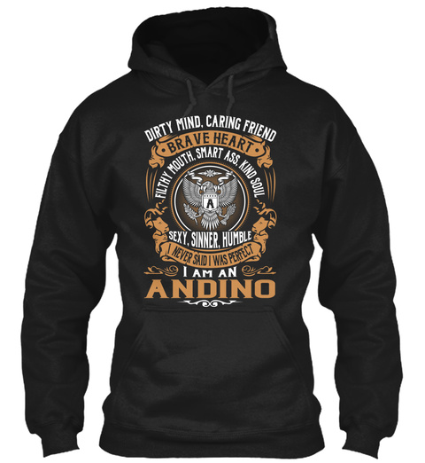 Andino Black T-Shirt Front