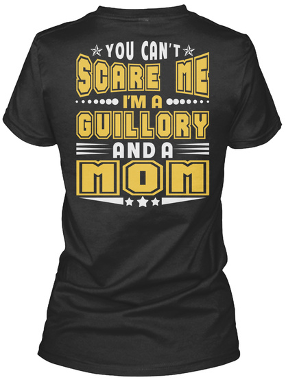 Guillory Thing And Mom Shirts Black T-Shirt Back