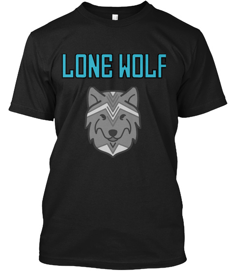 Lone Wolf Black T-Shirt Front
