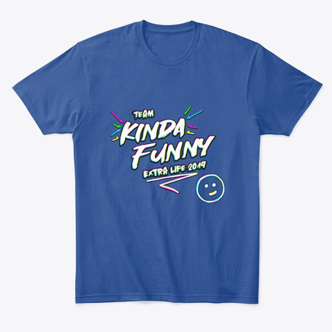 Team Kinda Funny 2019 Deep Royal T-Shirt Front