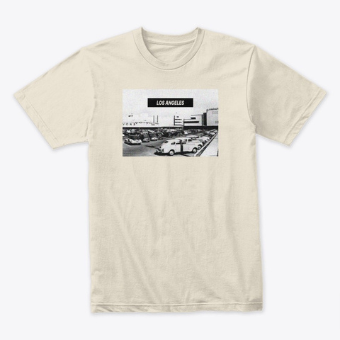 Los Angeles 70's Cream T-Shirt Front