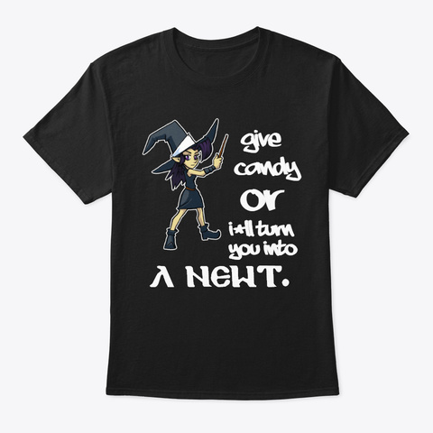 Candy Or Newt Black T-Shirt Front