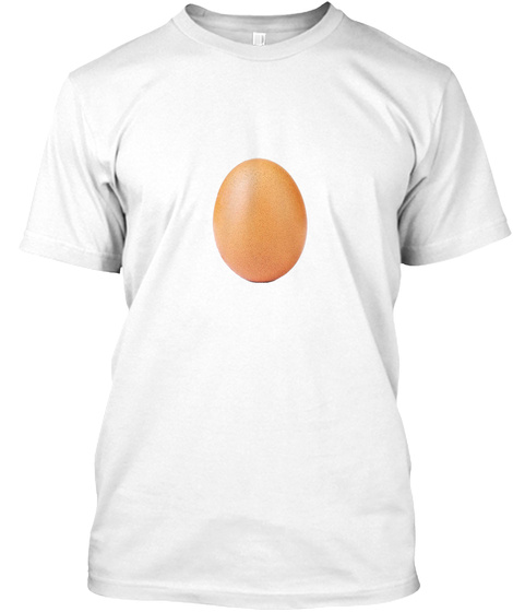Egg Amazing White Kaos Front