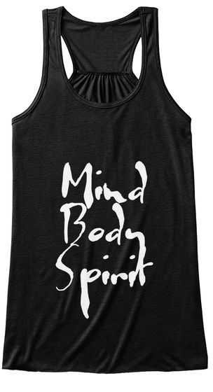 Mind Body Spirit Black T-Shirt Front