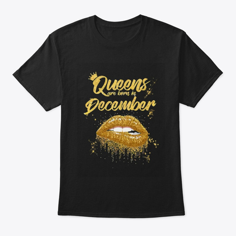 December Queen's Black áo T-Shirt Front