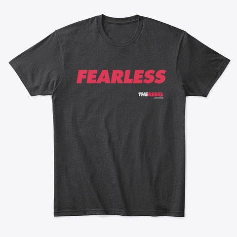 Rebel Fearless Black T-Shirt Front