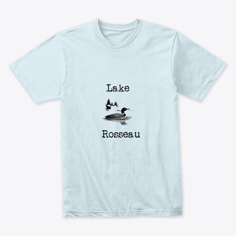 Lake Rosseau Light Blue T-Shirt Front