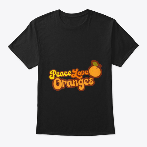 Peace Love Oranges Retro Orange Tank T