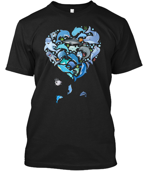 FLASH SALE- Dolphin Heart Unisex Tshirt