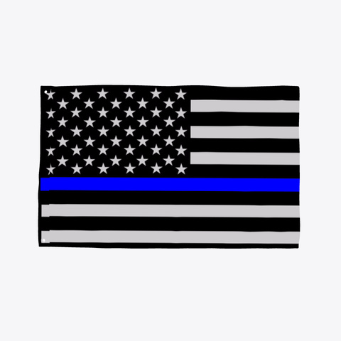 Thin Blue Line Police Flag Standard T-Shirt Front