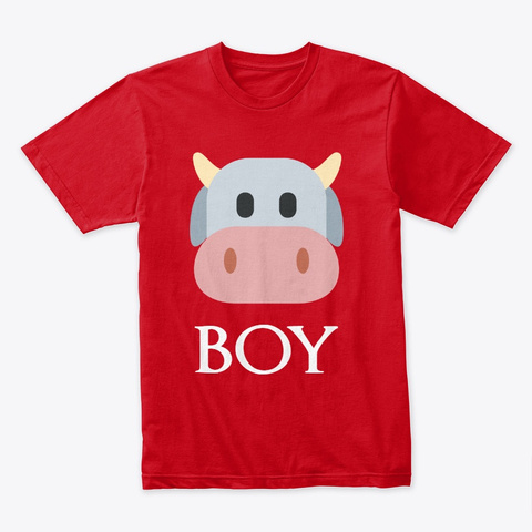 Intellec T | Cow Boy Tee Red T-Shirt Front