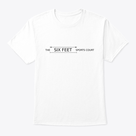 Thes Sports Court   Quarintine Drop White T-Shirt Front