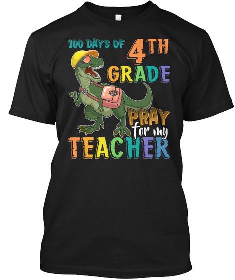 100 Days of 4th Grade Dinosaur Unisex Tshirt