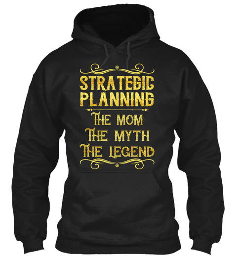 Strategic Planning Black T-Shirt Front