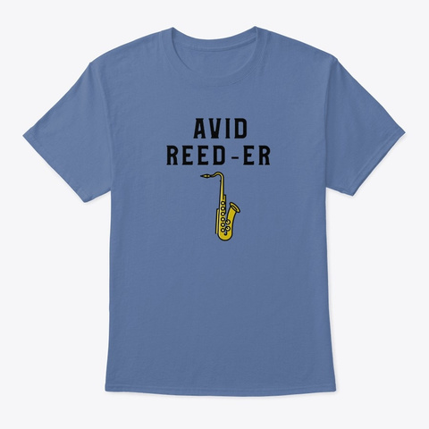 Avid Reed Er Denim Blue T-Shirt Front