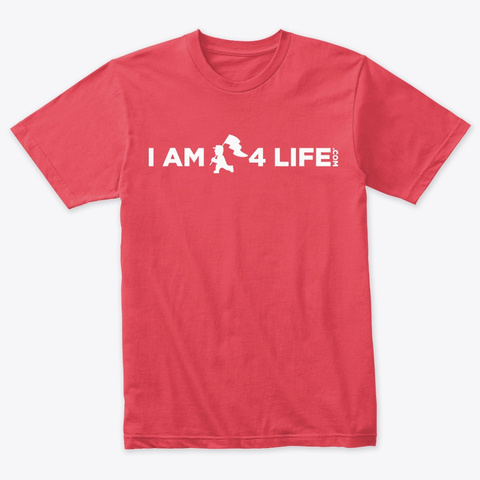I Am 4 Life Vintage Red T-Shirt Front