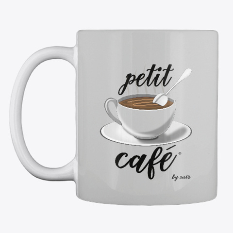 Petit Café By Snir Light Grey T-Shirt Front