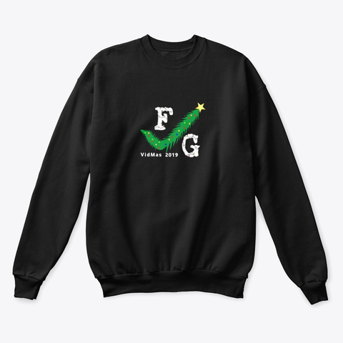 Frog Guice Vid Mas Sweater (Black) Black T-Shirt Front