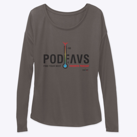 The Podfavs Logo Dark Grey Heather T-Shirt Front