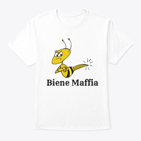 Biene Maffia Black White Camiseta Front