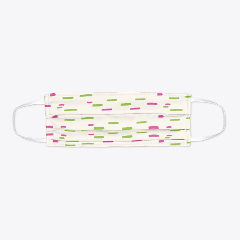 Pink And Green Dashes And Dots Standard T-Shirt Flat
