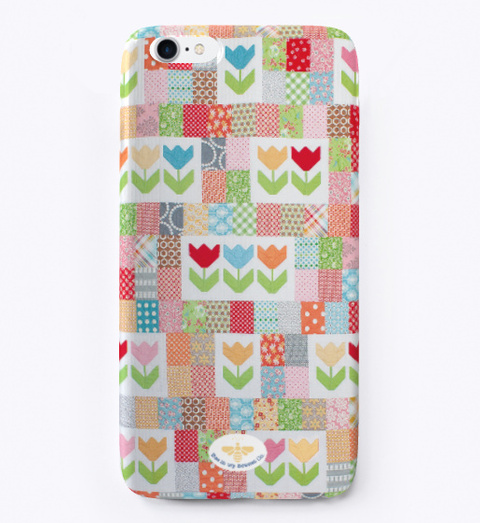 Tulip Patch Phone Case Bee In My Bonnet Standard T-Shirt Front