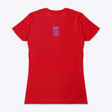 Just A Big Spider Red T-Shirt Back