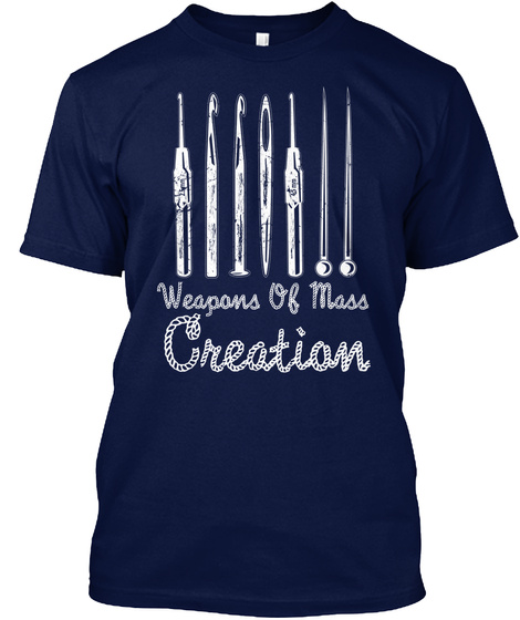 Weapon Of Mass Creation Navy T-Shirt Front