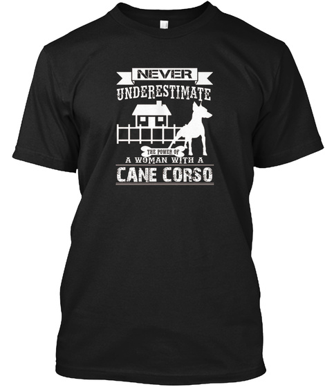 Cane Corso Gifts Black T-Shirt Front