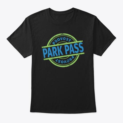 Provost Park Pass T Shirt Black T-Shirt Front