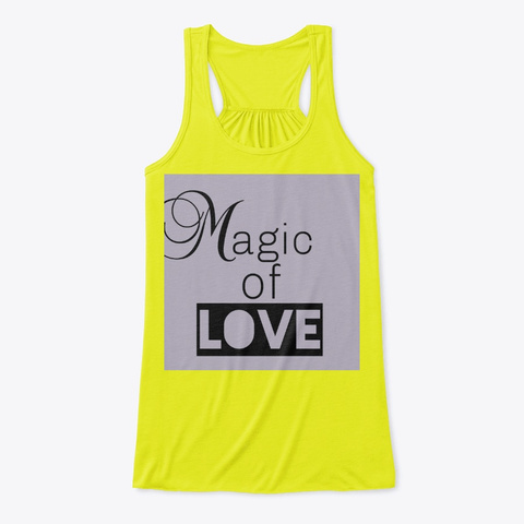 Magic Of Love Neon Yellow áo T-Shirt Front