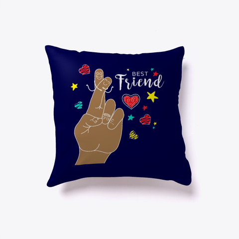 Best Friend Pillow   Best Friend Dark Navy Kaos Front