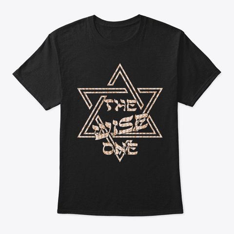 Passover The Wise One Jew Funny Star Of Black áo T-Shirt Front