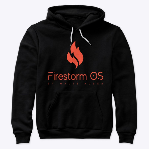 Firestorm Black T-Shirt Front