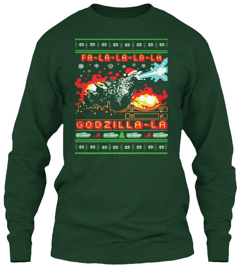 Godzilla Christmas Sweaters Unisex Tshirt