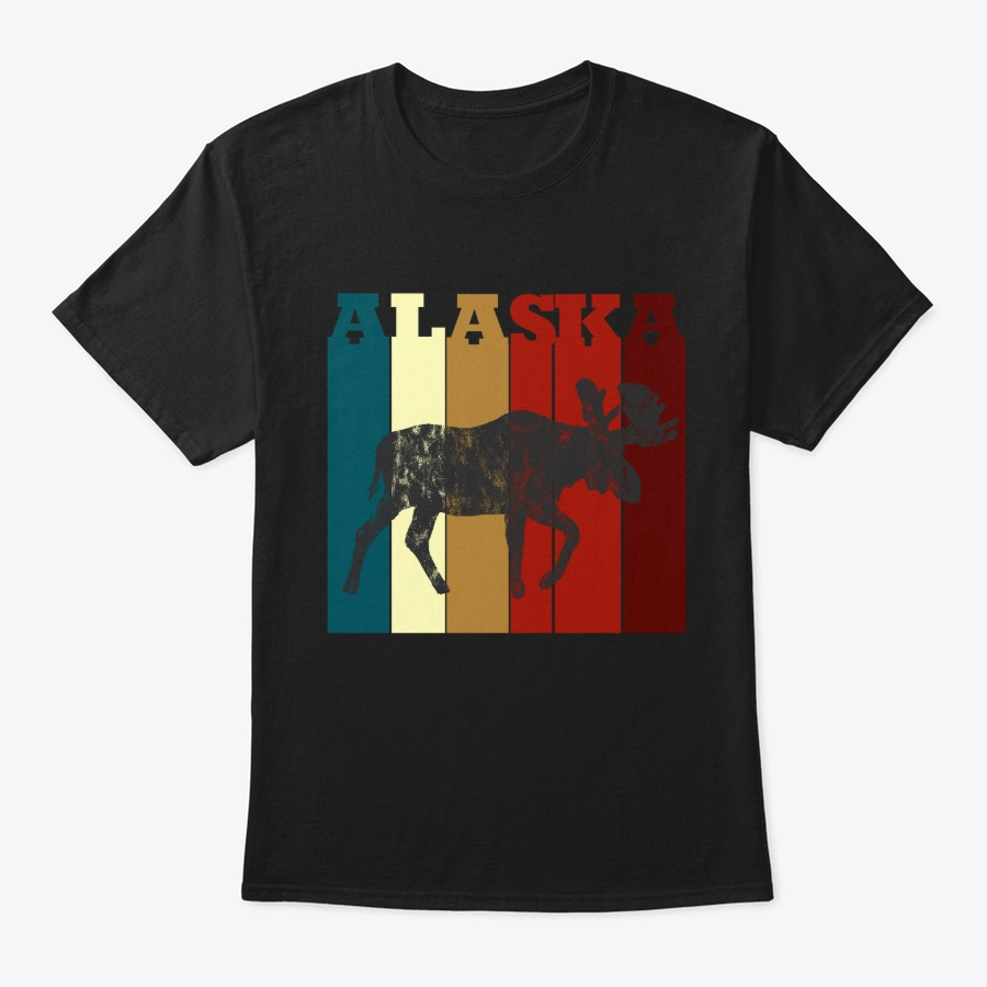 Alaska Vintage Retro Distressed Moose Unisex Tshirt