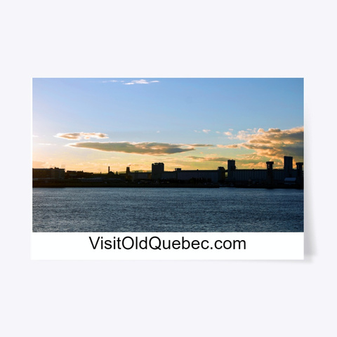 Old Port Of Quebec Silhoutte Standard T-Shirt Front