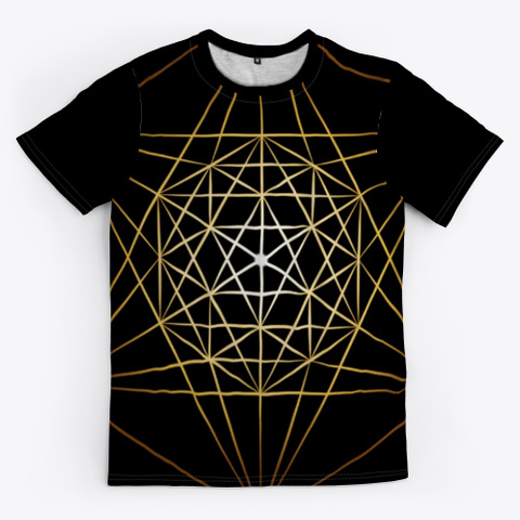 Vector Matrix Series   Gold Black T-Shirt Front