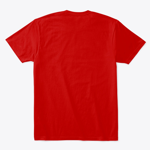 Clean Sign Language Classic Red T-Shirt Back